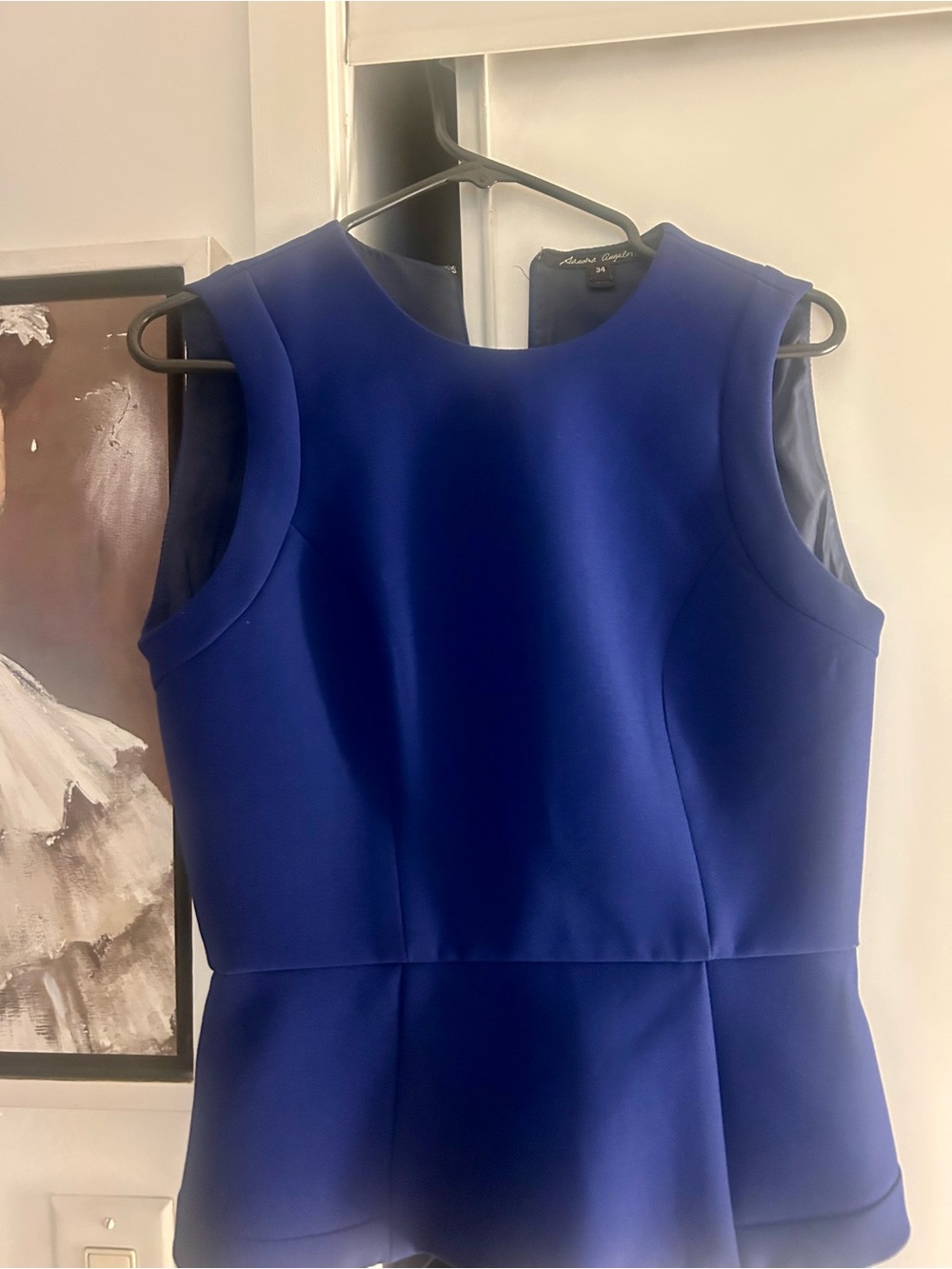 Business two-piece skirt and sleeveless top size 34